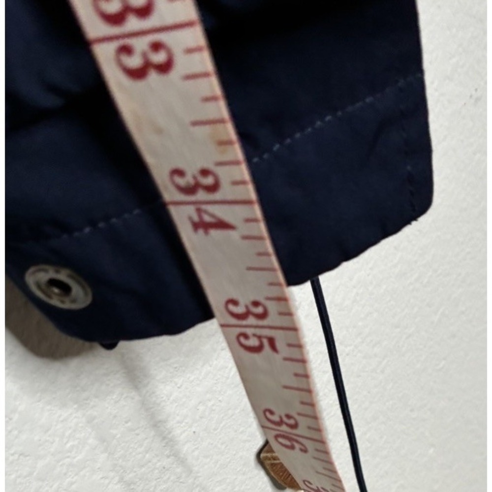 Ralph Lauren Jacket Women XL Blue LRL Zip Snap Trench Peacoat Windbreaker 0454 - Picture 6 of 16
